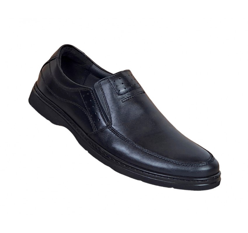 Pantofi barbati casual, din piele naturala cu elastic, PH451ELN GKR Pantofi barbati casual, din piele naturala cu elastic, PH451ELN GKR