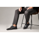 Pantofi barbati eleganti din piele naturala de culoare neagra PNOU371N
