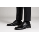 Pantofi barbati eleganti din piele naturala de culoare neagra PNOU371N
