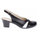 Pantofi dama eleganti, piele naturala cu toc de 6cm - Model Negru, Alb, PS35LA