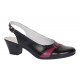 Pantofi dama eleganti din piele naturala - Model decupat Negru, Bordo PS35NB Pantofi dama eleganti din piele naturala - Model decupat Negru, Bordo PS35NB