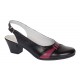 Pantofi dama eleganti din piele naturala - Model decupat Negru, Bordo PS35NB Pantofi dama eleganti din piele naturala - Model decupat Negru, Bordo PS35NB