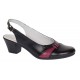 Pantofi dama eleganti din piele naturala - Model decupat Negru, Bordo PS35NB Pantofi dama eleganti din piele naturala - Model decupat Negru, Bordo PS35NB
