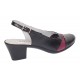 Pantofi dama eleganti din piele naturala - Model decupat Negru, Bordo PS35NB Pantofi dama eleganti din piele naturala - Model decupat Negru, Bordo PS35NB