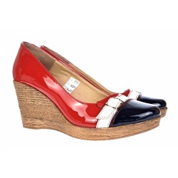 Pantofi dama piele naturala lacuita platforma 7 cm – Stil si confort PTEABLAR