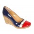 Pantofi dama piele naturala lacuita rosu-bleumarin platforma 7 cm – Stil si confort