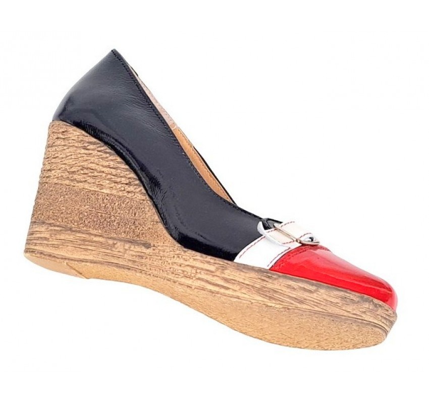 Pantofi dama piele naturala cu platforme de 7 cm PTEARAN3