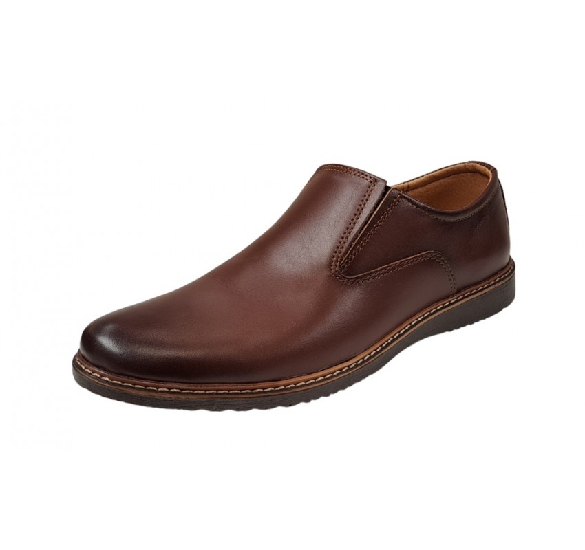 Oferta Pantofi barbati casual din piele naturala Maro - Supusi la proba Marimea 42