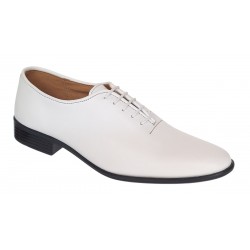 Oferta Pantofi barbati albi eleganti din piele naturala R51TSA - Marimea 41