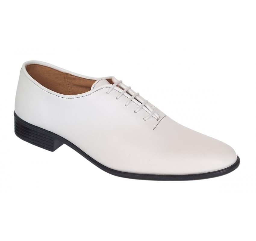 Oferta Pantofi barbati albi eleganti din piele naturala R51TSA - Marimea 41