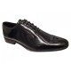 Marimea 41 Pantofi barbati eleganti din piele naturala de culoare negru lac Donatto RED41N