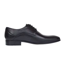 Marimea 42 Pantofi barbati eleganti negri din piele naturala RSIR015N