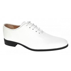 Reducere Marimea 41 Pantofi barbati eleganti din piele naturala Albi RGKR51TSA