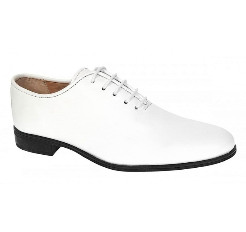 Reducere Marimea 41 Pantofi barbati eleganti din piele naturala Albi RGKR51TSA