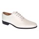 Reducere Marimea 41 Pantofi barbati eleganti din piele naturala Albi RGKR51TSA