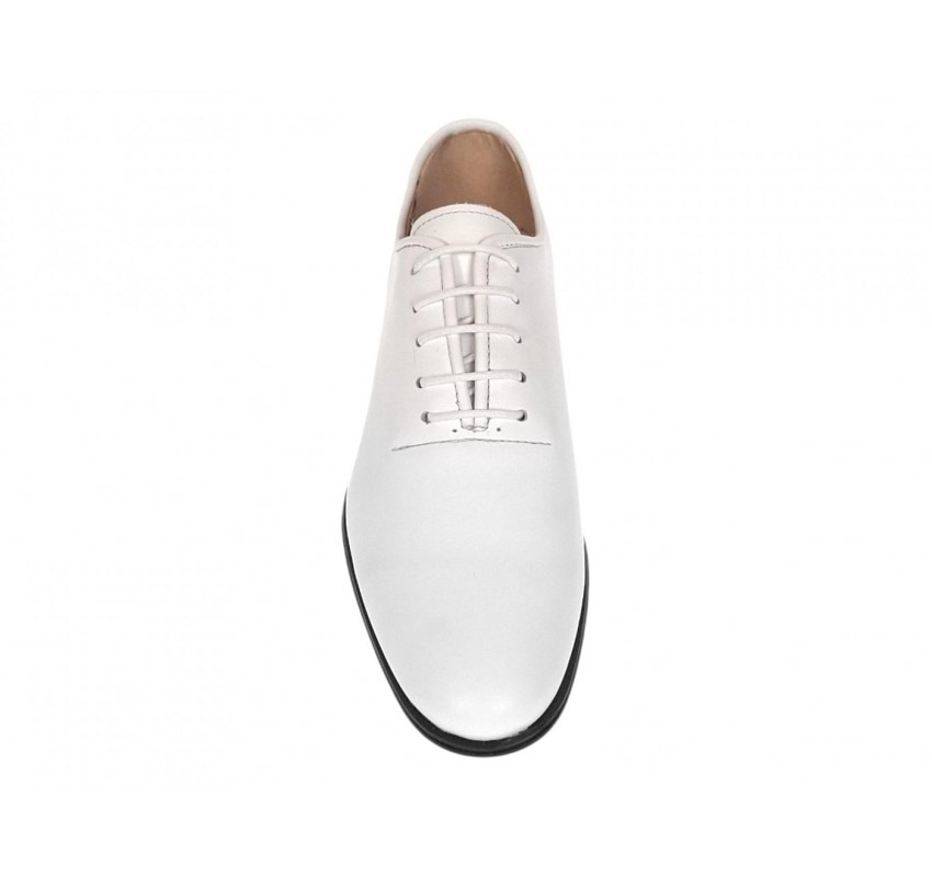 Marimea 38 Pantofi barbati albi eleganti din piele naturala Havana RGKR51TSA