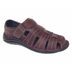 Sandale barbati casual din piele naturala Bordeaux RGKR73VIS
