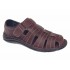 Sandale barbati casual din piele naturala Bordeaux RGKR73VIS