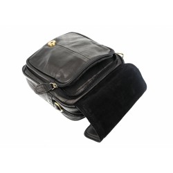 Borseta de umar barbati din piele naturala neagra - RJ093N