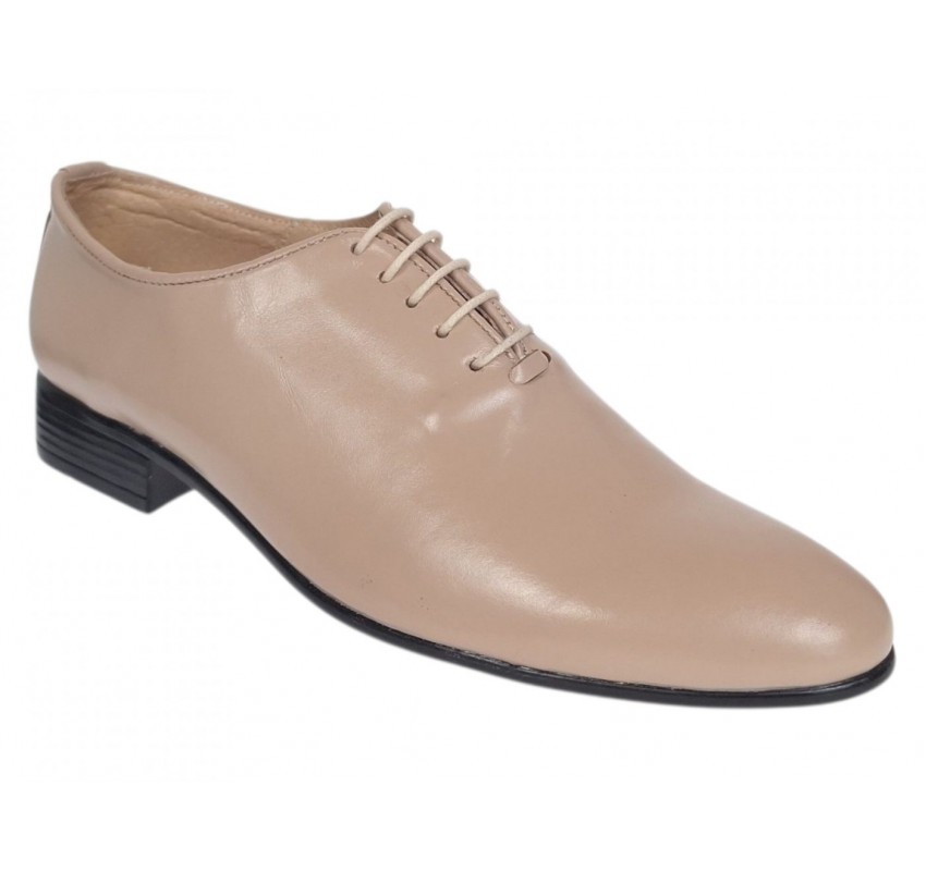 Marimea 40 Pantofi barbati office eleganti din piele naturala bej RMOD1BEJ
