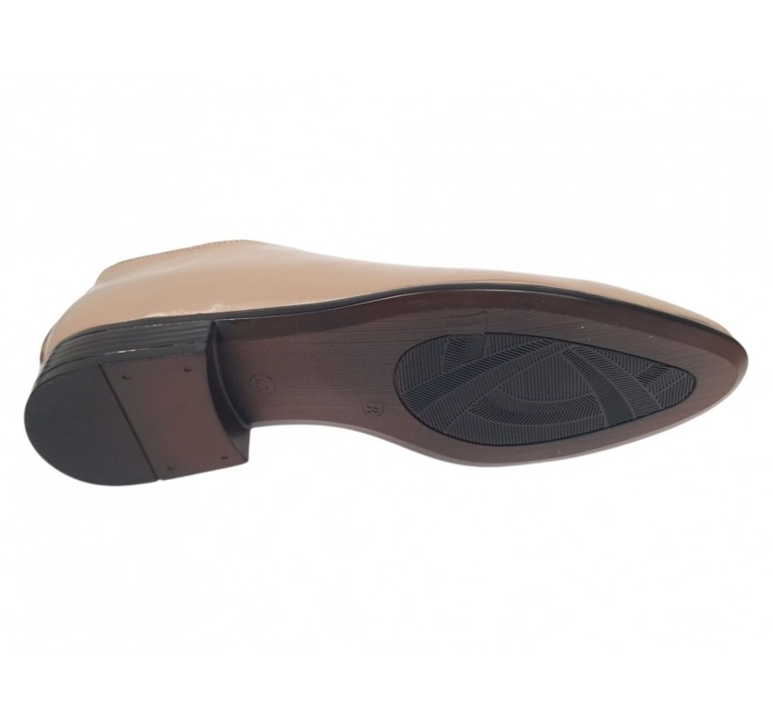 Marimea 40 Pantofi barbati office eleganti din piele naturala bej RMOD1BEJ