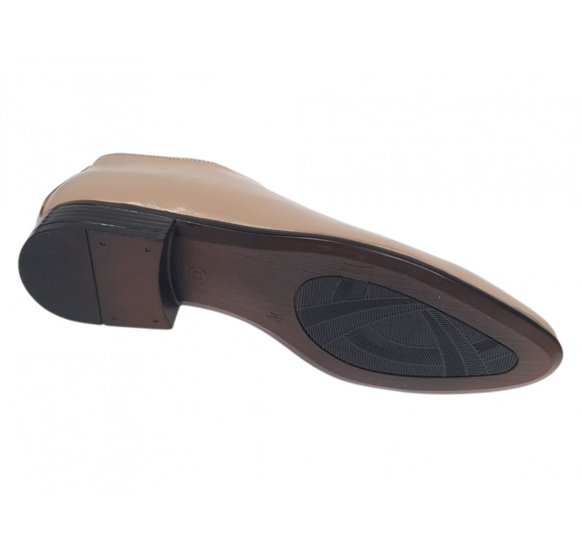 Marimea 40 Pantofi barbati office eleganti din piele naturala bej RMOD1BEJ