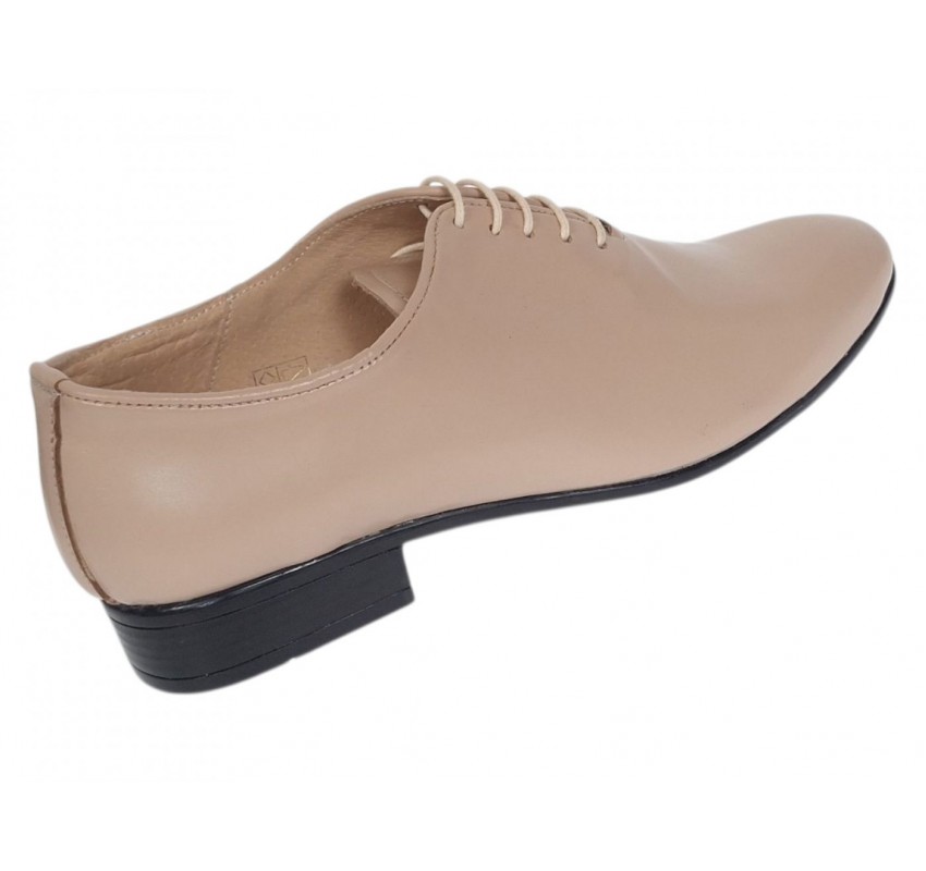 Marimea 40 Pantofi barbati office eleganti din piele naturala bej RMOD1BEJ