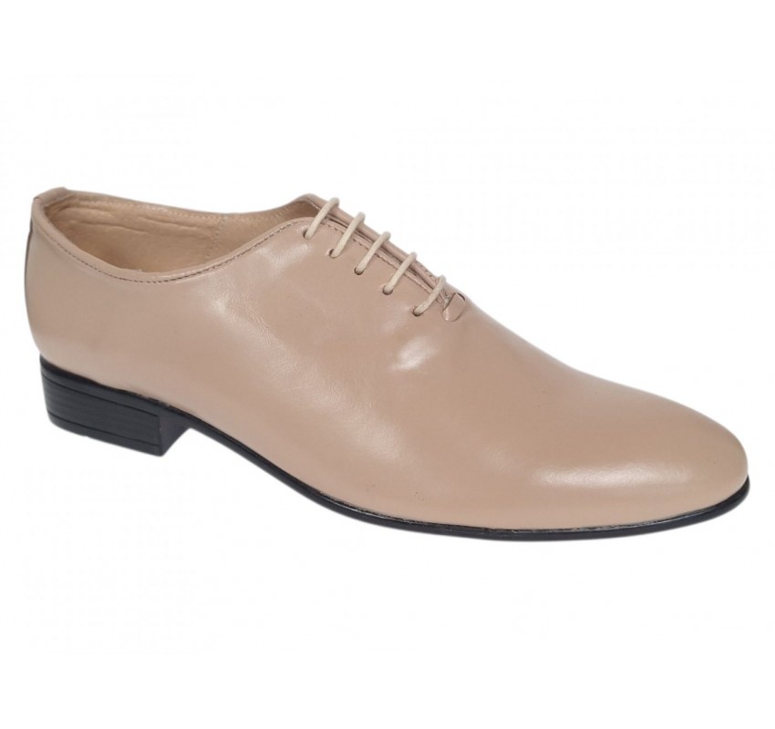 Marimea 40 Pantofi barbati office eleganti din piele naturala bej RMOD1BEJ