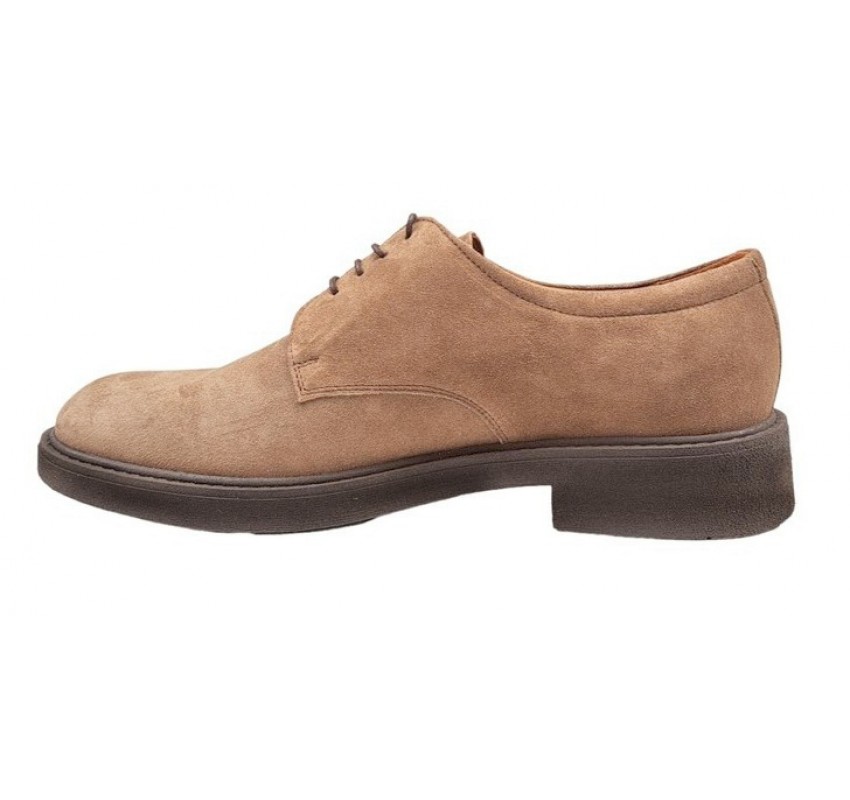 Pantofi barbati casual din piele naturala intoarsa Bej ALEXANDER 23