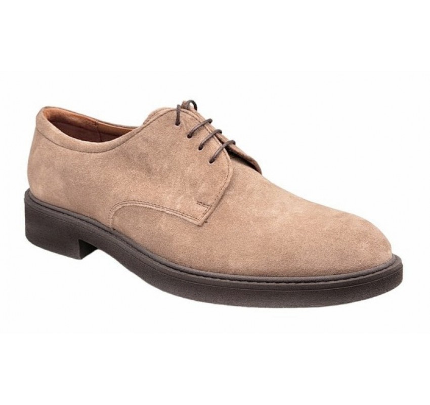 Pantofi barbati casual din piele naturala intoarsa Bej ALEXANDER 23