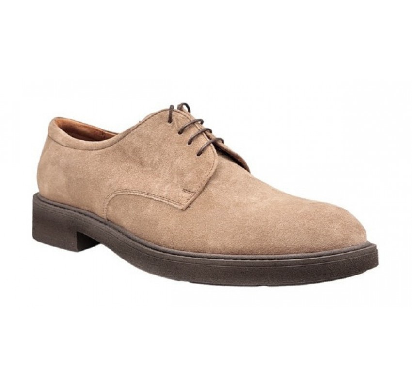 Pantofi barbati casual din piele naturala intoarsa Bej ALEXANDER 23