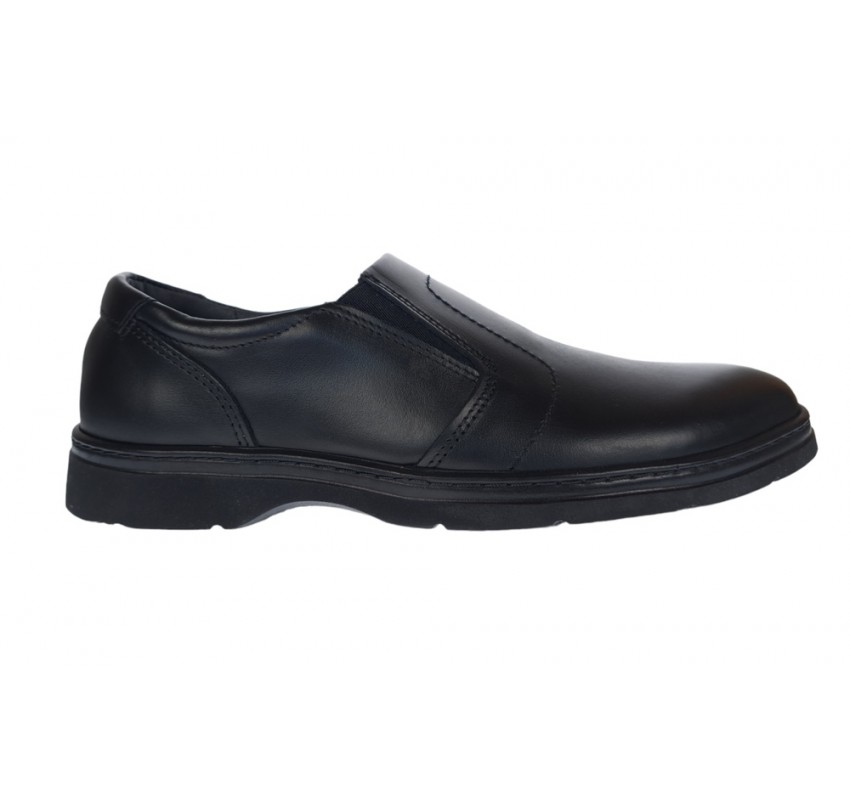 Pantofi barbati, casual, piele naturala, Negru, Confort, ALEXANDER 27