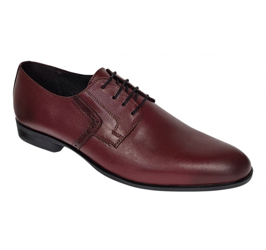 Pantofi barbati eleganti din piele naturala - Model Bordeaux Marimea 41 Pantofi barbati eleganti din piele naturala - Model Bordeaux Marimea 41