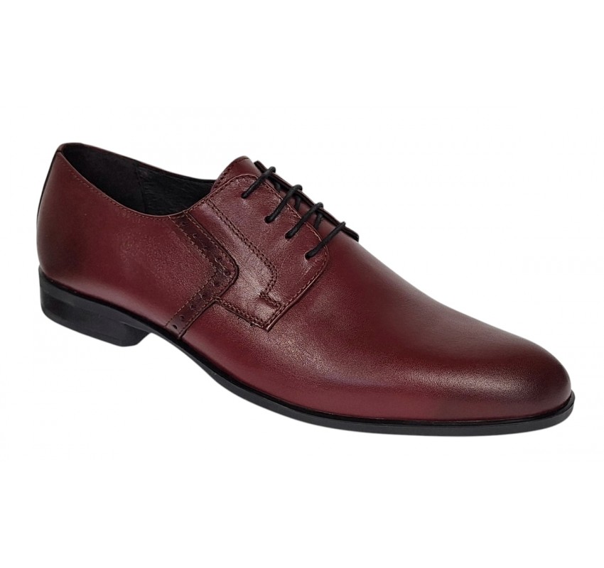 Pantofi barbati eleganti din piele naturala - Model Bordeaux Marimea 41 Pantofi barbati eleganti din piele naturala - Model Bordeaux Marimea 41
