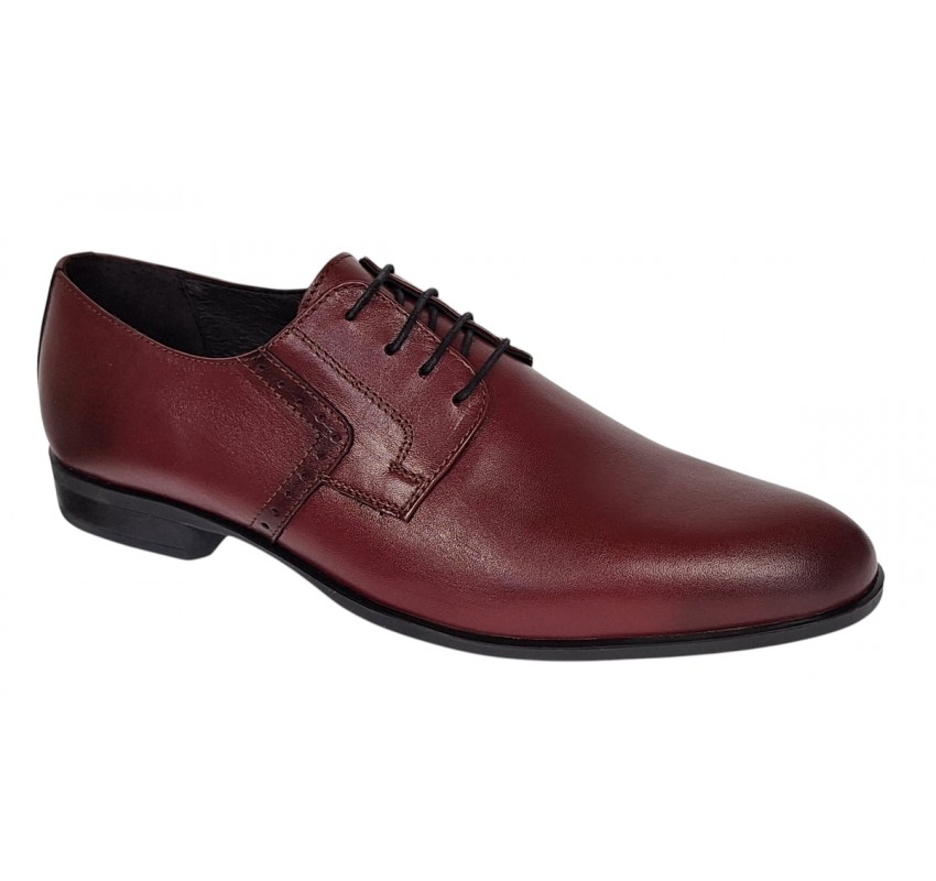 Pantofi barbati eleganti din piele naturala - Model Bordeaux Marimea 41 Pantofi barbati eleganti din piele naturala - Model Bordeaux Marimea 41