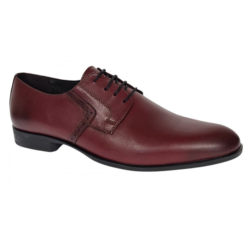 Pantofi barbati eleganti din piele naturala - Model Bordeaux Marimea 41 Pantofi barbati eleganti din piele naturala - Model Bordeaux Marimea 41