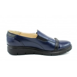 Pantofi dama casual din piele naturala, cu platforme - Made in Romania ROVI22BLM