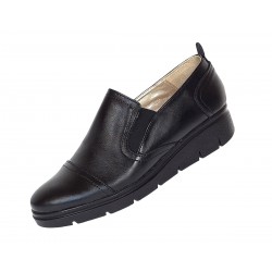 Pantofi dama casual din piele naturala cu platforme de 3cm - Model P39N