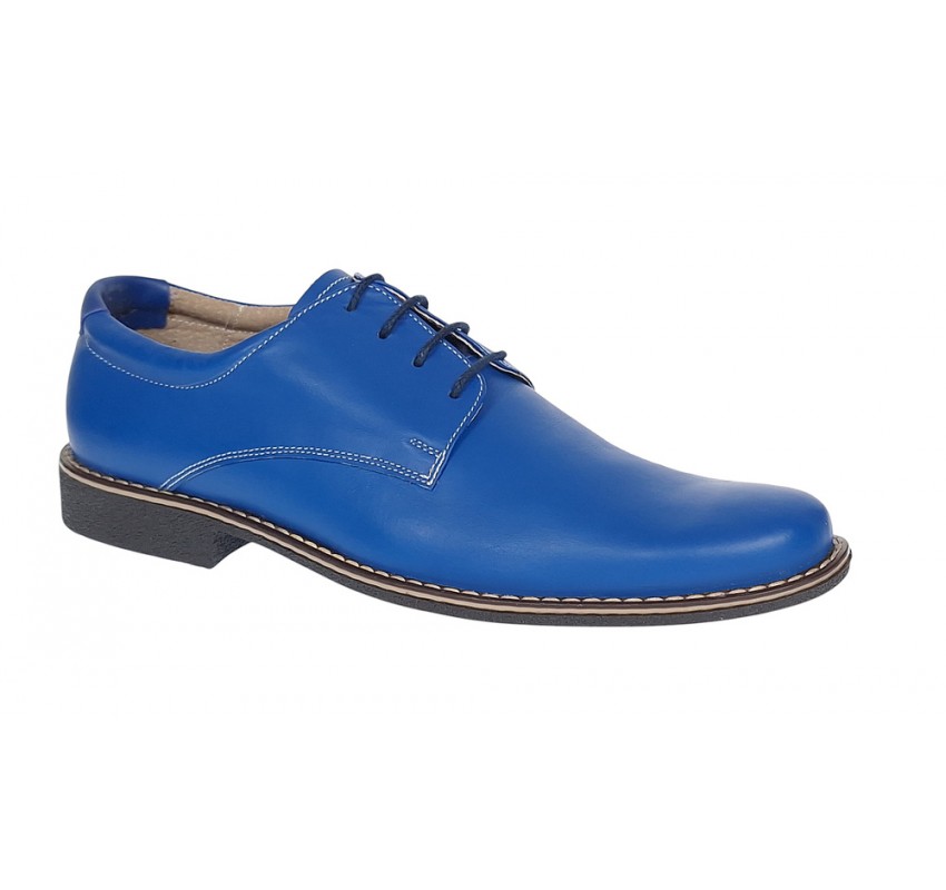 Marimea 40 Pantofi barbati din piele naturala model casual Albastru RP81BLX