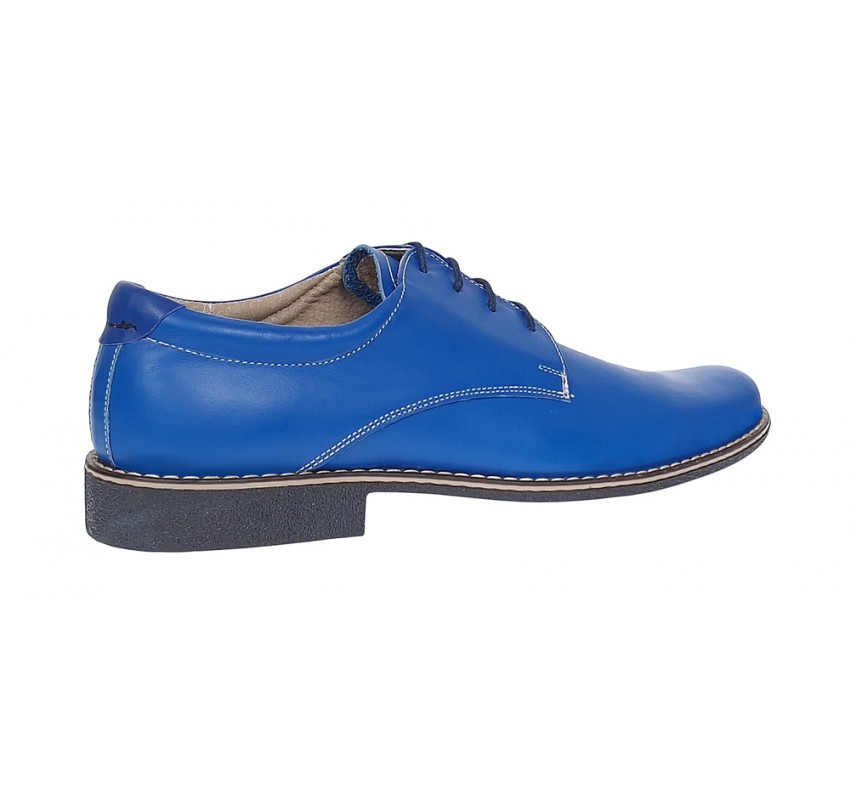 Marimea 40 Pantofi barbati din piele naturala model casual Albastru RP81BLX