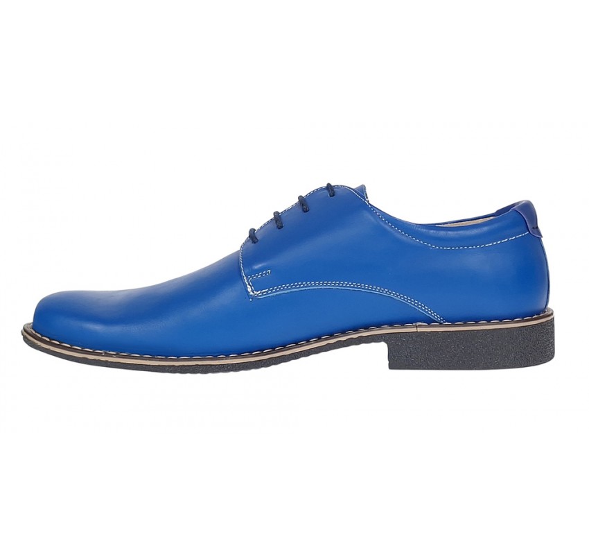 Marimea 40 Pantofi barbati din piele naturala model casual Albastru RP81BLX