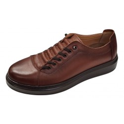 Pantofi sport-casual barbati maro din piele naturala DeSuceava RSY01M