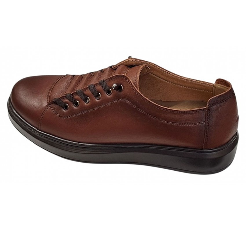 Pantofi sport-casual barbati maro din piele naturala DeSuceava RSY01M