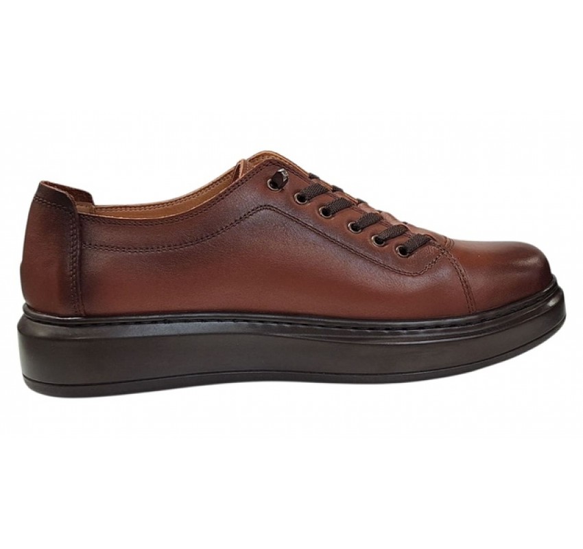 Pantofi sport-casual barbati maro din piele naturala DeSuceava RSY01M