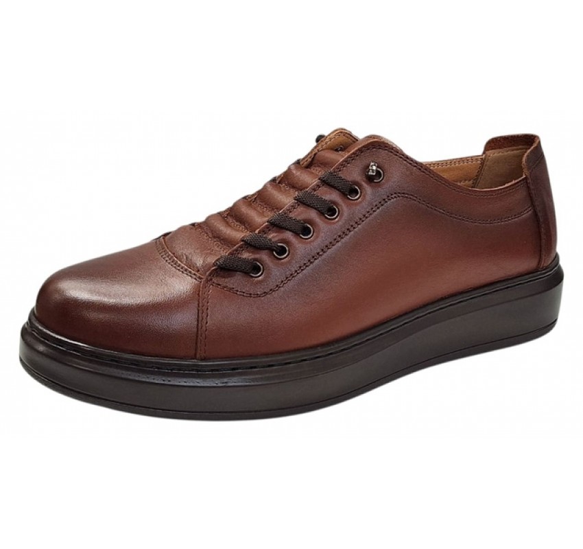 Pantofi sport-casual barbati maro din piele naturala DeSuceava RSY01M