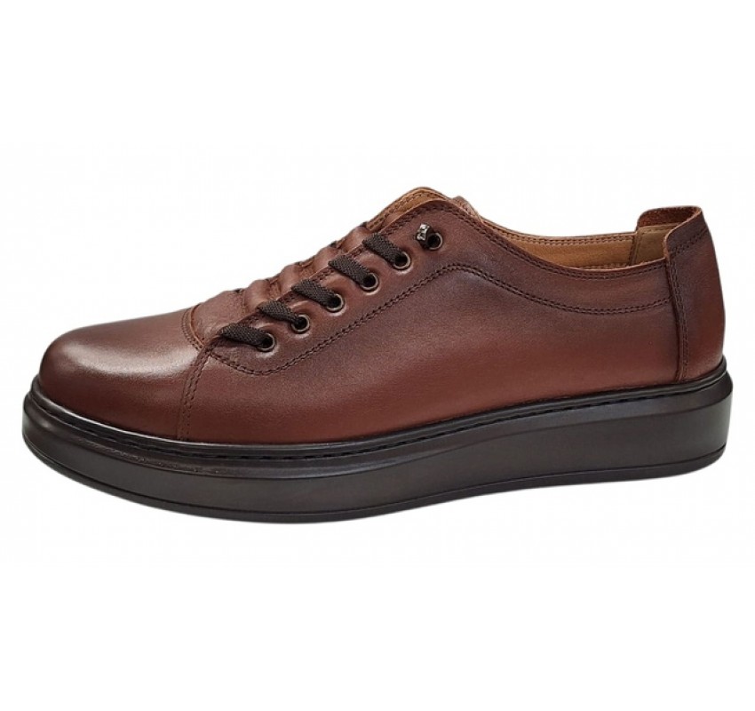 Pantofi sport-casual barbati maro din piele naturala DeSuceava RSY01M