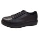 Pantofi sport-casual barbati din piele naturala culoare neagra DeSuceava RSY01N