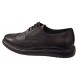 Pantofi Brogue Derby Casual-Eleganti barbati din piele naturala culoare neagra DeSuceava RSY02N