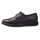 Pantofi Brogue Derby Casual-Eleganti barbati din piele naturala culoare neagra DeSuceava RSY02N