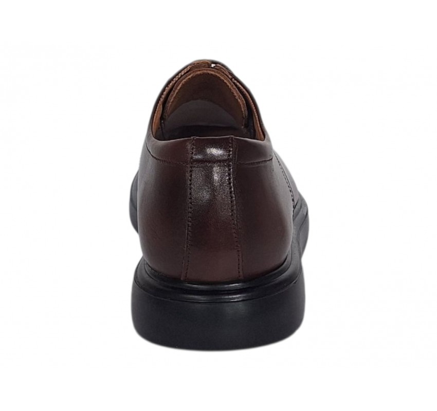Pantofi barbati derby casual-office din piele naturala, Maro Cognac - DeSuceava RSY03M